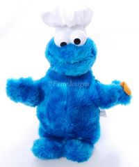 Sesame Street CHEF COOKIE MONSTER Large 20" Plush
